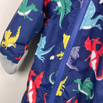 Load image into Gallery viewer, Mini Boden Snowsuit Starboard Blue Dragons Waterproof 12-18 Months
