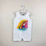 Load image into Gallery viewer, Vintage The Children's Place Catch A Wave Surf Shortall Romper 3T NWT
