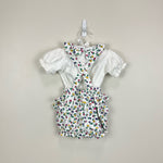 Load image into Gallery viewer, Vintage All Mine Floral Ruffle Shortall Romper Set 24 Months
