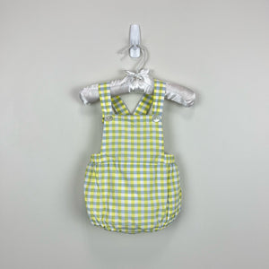 Jacadi Paris Plaid Sun Suit Romper 6 Months