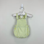 Load image into Gallery viewer, Jacadi Paris Plaid Sun Suit Romper 6 Months
