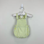 Load image into Gallery viewer, Jacadi Paris Plaid Sun Suit Romper 6 Months
