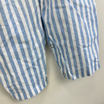 Load image into Gallery viewer, Vintage Blue &amp; White Striped Suspender Pants 12 Months USA
