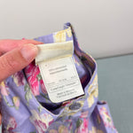 Load image into Gallery viewer, Vintage Laura Ashley Mother &amp; Child Purple Floral Romper Jumpsuit 4T
