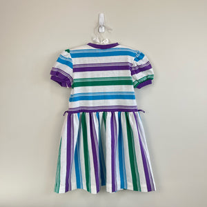 Vintage Healthtex Striped Artist Dress 6 USA