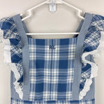Load image into Gallery viewer, Ralph Lauren Girls Mixed Plaid Cotton Madras Dress Cottage White Blue 12
