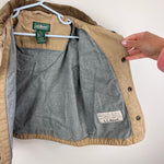 Load image into Gallery viewer, L.L. Bean Kids Vintage Lined Canvas Khaki Barn Jacket 4T
