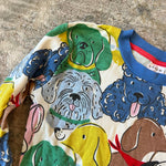 Load image into Gallery viewer, Mini Boden Snug Long John Dog Print Pajamas 9 years
