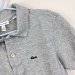 Load image into Gallery viewer, Lacoste Kids Cotton Pique Polo Shirt Gray 12 152 cm
