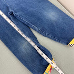 Load image into Gallery viewer, Vintage Blue Jean Suspender Race Car Cuff Pants 3T
