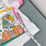 Load image into Gallery viewer, Vintage McKids Short Sleeve Tropical Cat T-Shirt L 24 months USA
