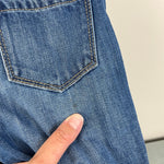 Load image into Gallery viewer, OshKosh B'gosh Floral Cuff Blue Jean Overalls 24 Months
