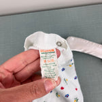 Load image into Gallery viewer, Vintage Short Sleeve White Floral Heart T-Shirt 18 Months
