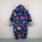 Load image into Gallery viewer, Mini Boden Snowsuit Starboard Blue Dragons Waterproof 12-18 Months
