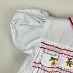Load image into Gallery viewer, Vintage Hand Smocked by Imperial White Christmas Dress 4T
