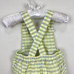 Load image into Gallery viewer, Jacadi Paris Plaid Sun Suit Romper 6 Months
