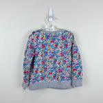 Load image into Gallery viewer, Mini Boden Cosy Applique Sweatshirt Floral Blossom Guinea Pigs 2-3
