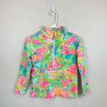 Load image into Gallery viewer, Lilly Pulitzer Girls UPF 50+ Little Skipper Popover Multi Sunshine State of Mind XL 12-14
