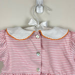 Load image into Gallery viewer, Shrimp &amp; Grits Kids Pink Stripe Halloween Dress 18 Months
