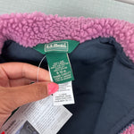 Load image into Gallery viewer, L.L. Bean Infants' Sherpa Fleece Vest Mauve Berry Carbon Navy 6-12 Months NWT 59.95
