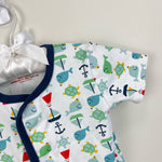 Load image into Gallery viewer, Magnificent Baby Nautical Bodysuit Romper 9 Months
