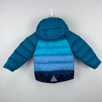 Load image into Gallery viewer, L.L. Bean Ultralight 650 Down Jacket Colorblock Blue Green 12-18 Months
