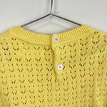 Load image into Gallery viewer, Mini Boden Pointelle Knit Sweater Top Soft Lemon 8-9 NWOT
