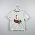 Load image into Gallery viewer, Hanna Andersson Short Sleeve Graphic T-Shirt Ecru Easter Bunny 100 cm 4T
