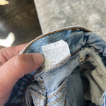 Load image into Gallery viewer, Vintage Levi's Cinched Waist Cut Off Blue Jean Shorts 6
