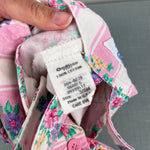 Load image into Gallery viewer, Vintage OshKosh B'Gosh Pink Striped Floral Overalls 3-6 Months USA
