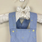 Load image into Gallery viewer, Jacadi Paris Blue Anchor Shortall Romper 3 Months
