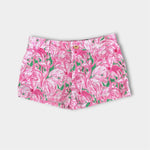 Load image into Gallery viewer, Lilly Pulitzer Girls Mini Callahan Shorts Prep Green Pink Colony Small 7
