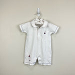 Load image into Gallery viewer, Kissy Kissy White Sailboat Playsuit Romper 9 Months
