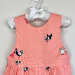Load image into Gallery viewer, Petit Peony Peach Pink Chicken Scallop Sun Dress 5T NWT
