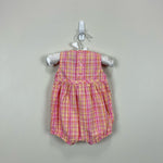 Load image into Gallery viewer, Vintage OshKosh B&#39;gosh Pink Plaid Bubble Romper 0-3 Months
