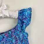 Load image into Gallery viewer, Lilly Pulitzer Girls Mini Jilly Midi Dress Breakwater Blue Shells N Bells XS 2-3
