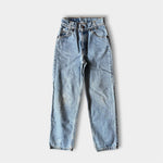 Load image into Gallery viewer, Vintage Levi's 550 Relaxed Fit Slim Orange Tab Jeans 9 USA
