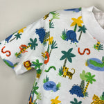 Load image into Gallery viewer, JoJo Maman Bebe Safari Romper Shortall 0-3 Months NWT
