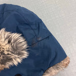 Load image into Gallery viewer, Appaman Benji Faux Fur Trapper Hat Navy Blue Large 5-7
