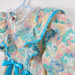 Load image into Gallery viewer, Vintage Winnie the Pooh Floral Lace Ruffle Dress 6 NWT USA
