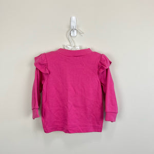 Vintage Lee Long Sleeve Pink Ruffle Shirt 12 Months USA