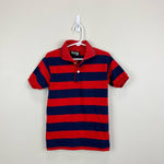 Load image into Gallery viewer, Vintage b.o.g. Red and Blue Striped Polo Shirt 10 USA
