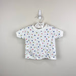 Load image into Gallery viewer, Vintage Short Sleeve White Floral Heart T-Shirt 18 Months
