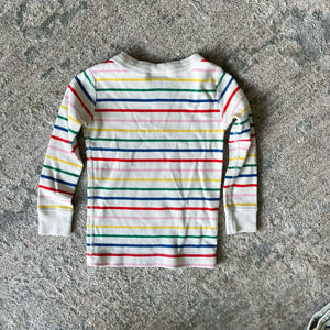 Hanna Andersson Rainbow Striped Pajamas 80/85 cm 2T