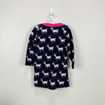 Load image into Gallery viewer, Hatley Navy Blue &amp; Pink Reindeer Dress 3T
