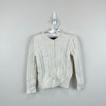 Load image into Gallery viewer, Polo Ralph Lauren Cable Knit Cardigan Sweater Ivory 3T
