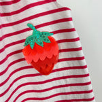 Load image into Gallery viewer, Mini Boden Striped Strawberry Applique Tank Dress 11-12
