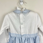 Load image into Gallery viewer, Vintage Rosey Kids Embroidered Blue White Outfit 24 Months
