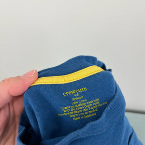 Crewcuts Long Sleeve Blue Pocket Tee 4-5