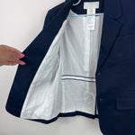Load image into Gallery viewer, Jacadi Paris Boys Navy Blue Suit Jacket 8
